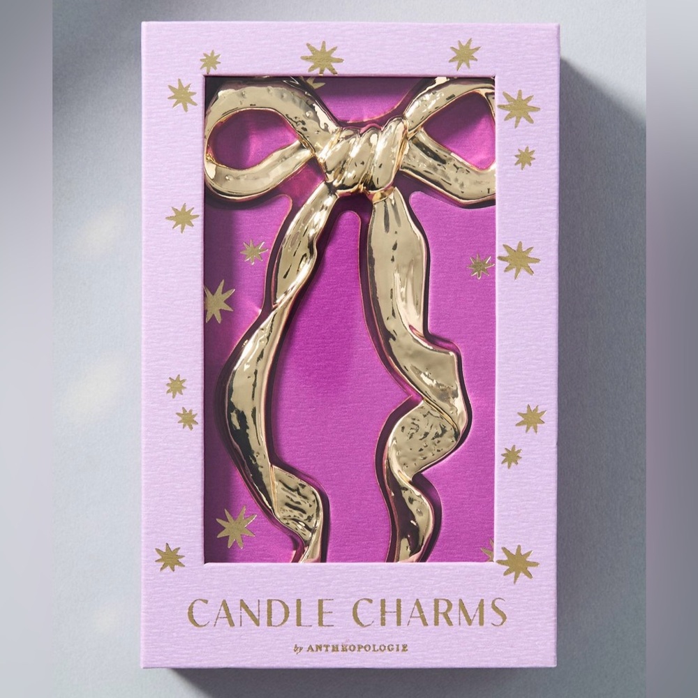 Gold Bow Candle Charm - Anthropologie - NWT